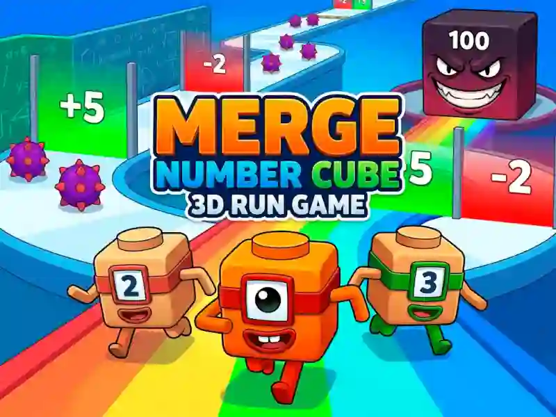 Jwèt Merge Number Cube 3d Run Game sou entènèt