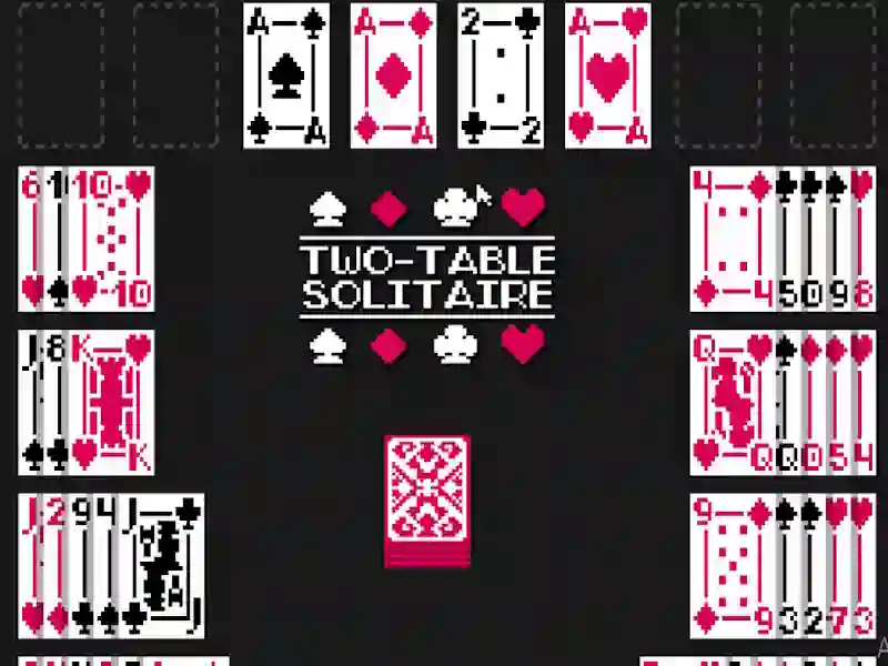 Jwèt Two-Table Solitaire sou entènèt