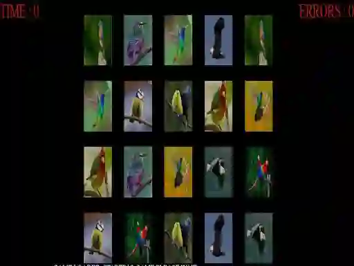 Jwèt Memorize the birds sou entènèt