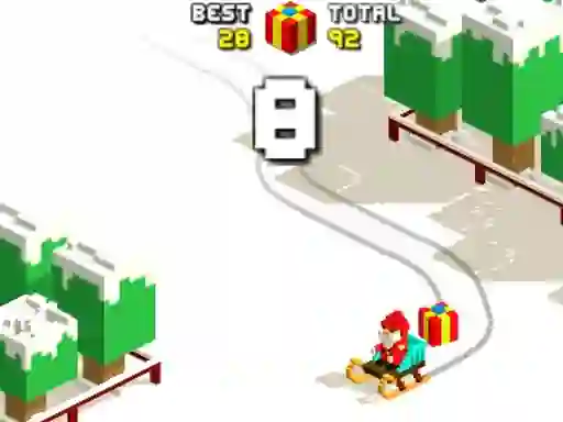Jwèt Xmas Slope sou entènèt