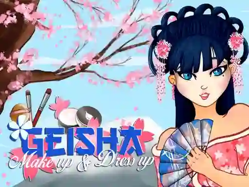 Jwèt Geisha make up and dress up sou entènèt