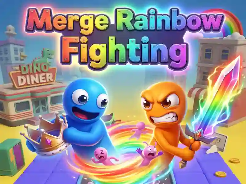 Jwèt Merge Rainbow Fighting sou entènèt