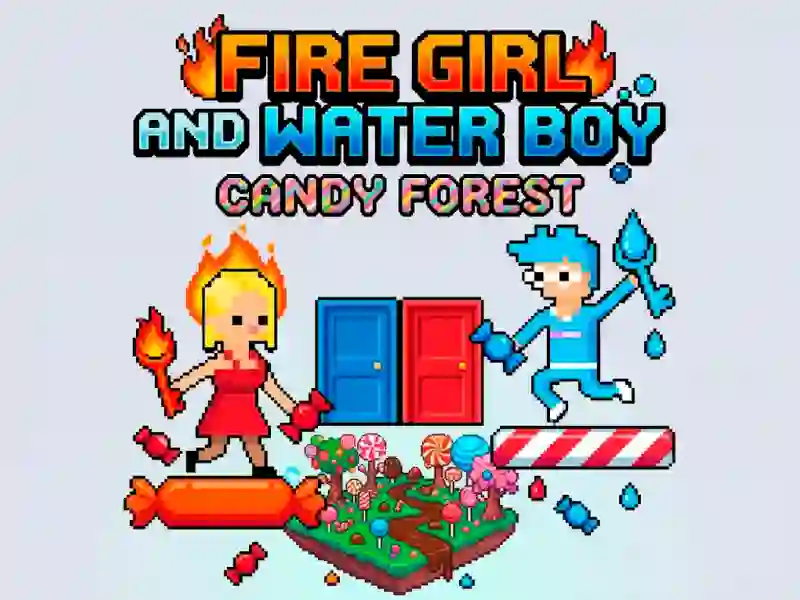 Jwèt Fire Girl and Water Boy Candy Forest sou entènèt