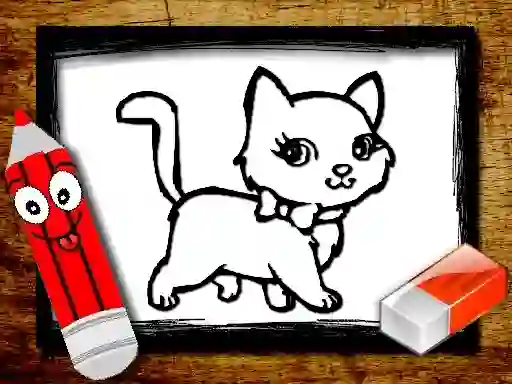 Jwèt Back to School: Animals Coloring Book sou entènèt