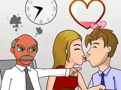 Jwèt Secret Office Kissing sou entènèt