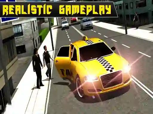 Jwèt Crazy Taxi Car Simulation sou entènèt