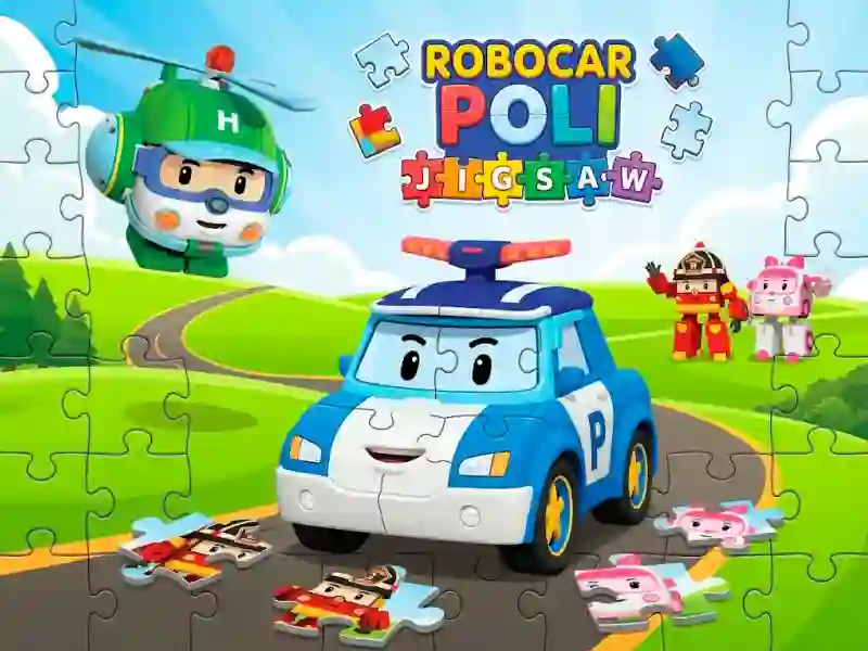 Jwèt Robocar Poli Jigsaw sou entènèt