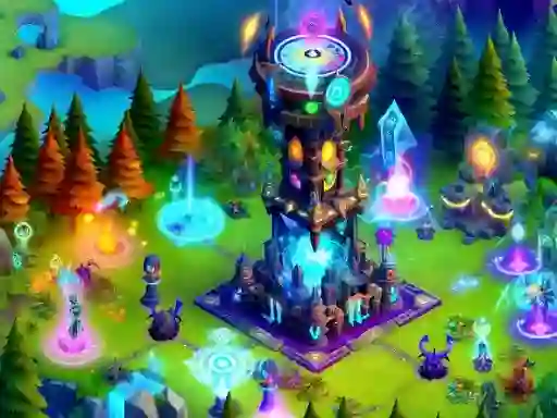 Jwèt 2D Fantasy Tower Defence sou entènèt