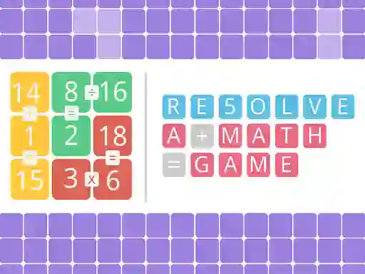 Jwèt Resolve a math game sou entènèt