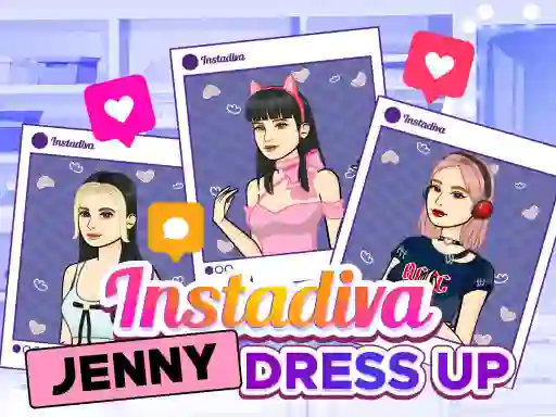 Jwèt Instadiva Jenny Dress Up sou entènèt