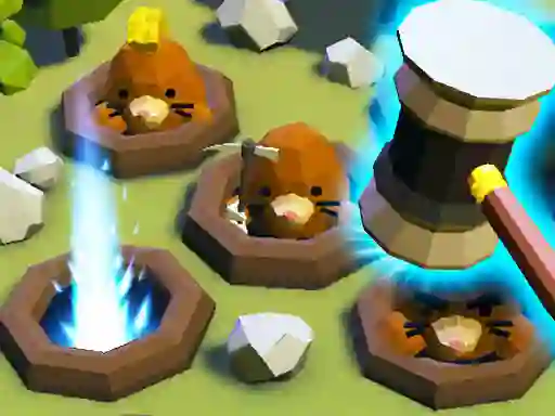 Jwèt The Mole Knocker sou entènèt