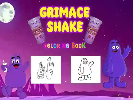 Jwèt Grimace Shake Coloring book sou entènèt