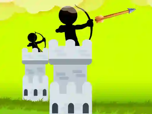 Jwèt Stickman Archer Castle sou entènèt