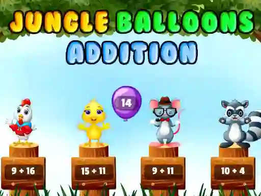 Jwèt Jungle Balloons Addition sou entènèt