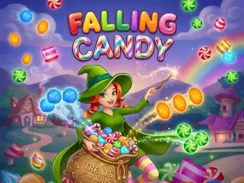 Jwèt Falling Candy sou entènèt