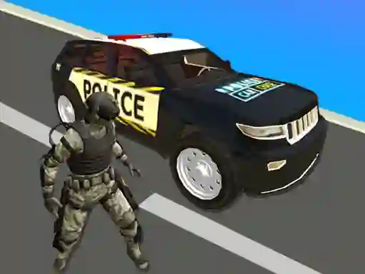 Jwèt Police Car Chase sou entènèt