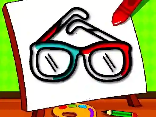 Jwèt Easy Kids Coloring Glasses sou entènèt