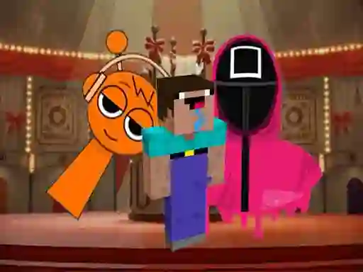 Jwèt Nextbots on Minecraft Squid Game Sprunki sou entènèt