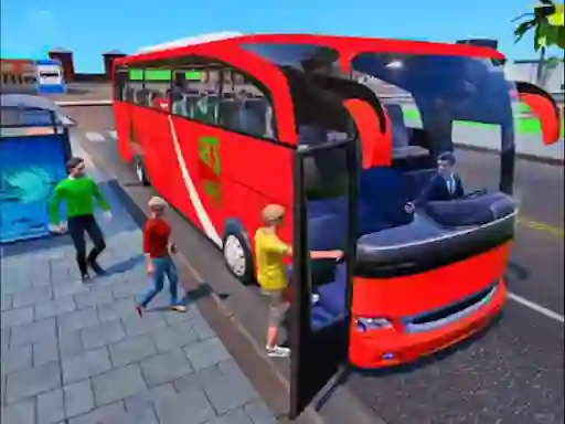 Jwèt Coach Bus Driving 3D sou entènèt