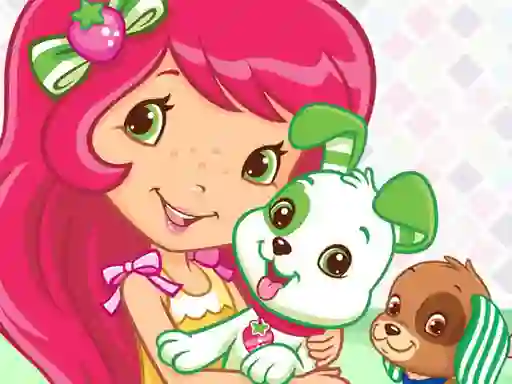 Jwèt Strawberry Shortcake Puppy Care sou entènèt