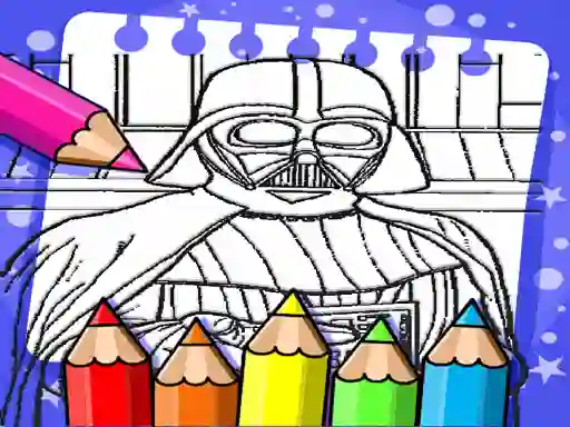Jwèt Darth Vader Coloring Book sou entènèt