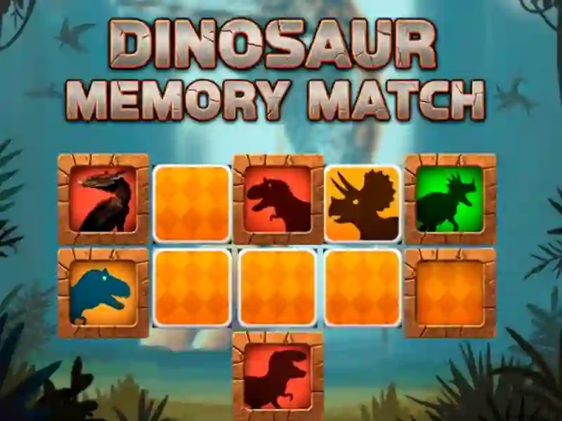 Jwèt Dinosaur Memory Match sou entènèt