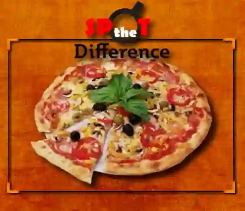 Jwèt Pizza Spot The Difference sou entènèt