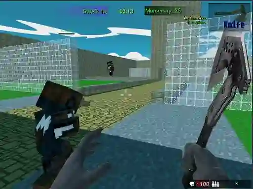 Jwèt Pixel Fps SWAT Command sou entènèt