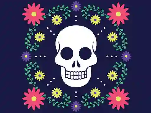 Jwèt Colorful Skull Jigsaw sou entènèt
