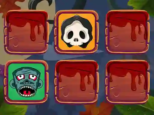 Jwèt Halloween Faces Memory sou entènèt