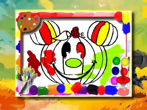 Jwèt Halloween Coloring Book sou entènèt