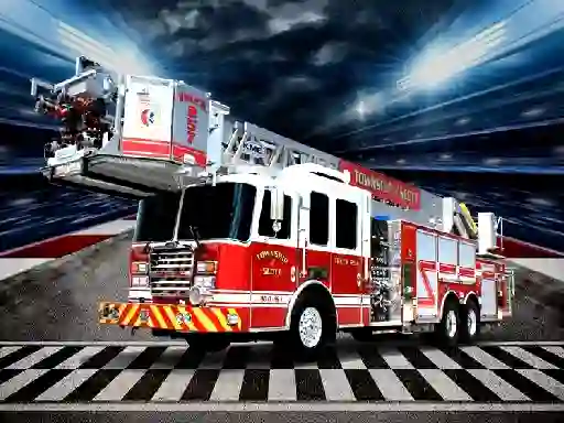 Jwèt Fire Trucks Puzzle sou entènèt