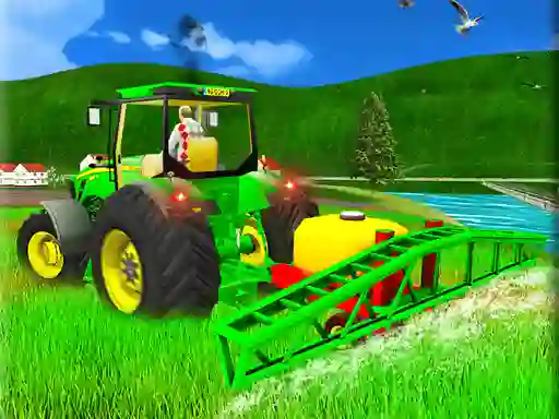 Jwèt Indian Tractor Farm Simulator sou entènèt