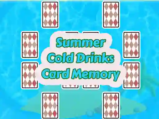 Jwèt Summer Cold Drinks Card Memory sou entènèt