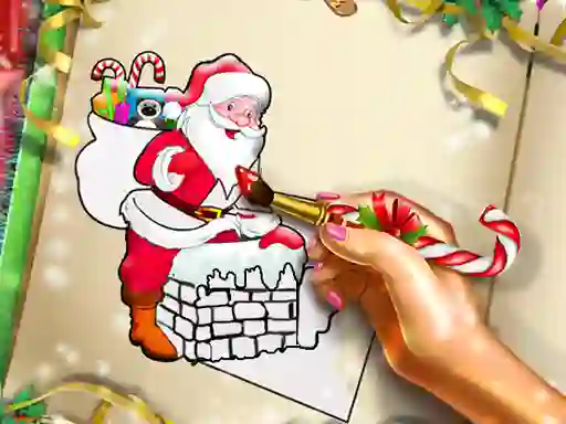 Jwèt Santa Christmas Coloring sou entènèt