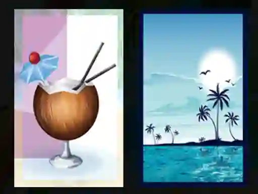 Jwèt Beach Cocktails Memory sou entènèt