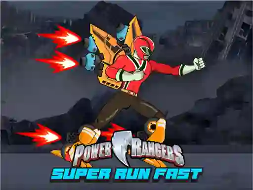 Jwèt Power Rangers Super Run Fast sou entènèt