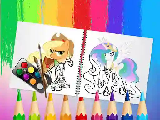 Jwèt Sweet Pony Coloring Book sou entènèt