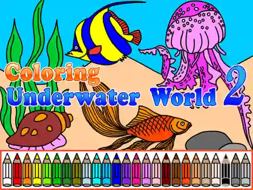 Jwèt Сoloring Underwater World 2 sou entènèt