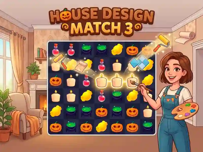 Jwèt House Design Match 3 sou entènèt