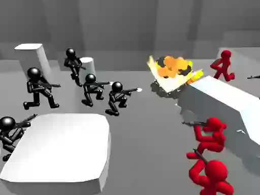 Jwèt Counter Stickman Battle Simulator sou entènèt
