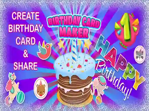 Jwèt Birthday Card Maker sou entènèt