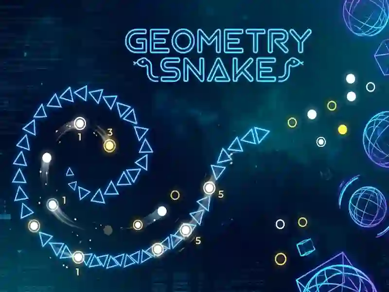 Jwèt Geometry Snake sou entènèt