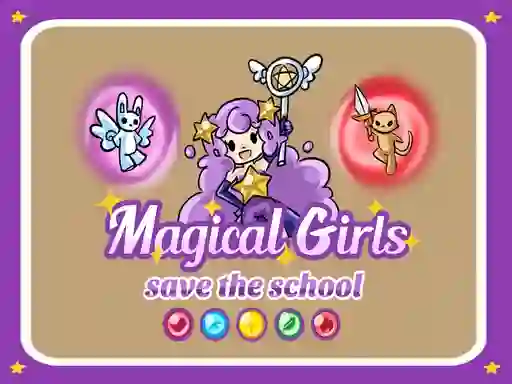 Jwèt Magical Girls Save the School sou entènèt