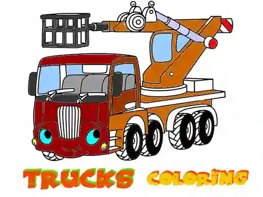 Jwèt Funny Trucks Coloring sou entènèt