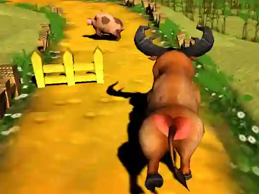 Jwèt Escaped Bull sou entènèt