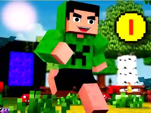 Jwèt Block Craft Jumping sou entènèt