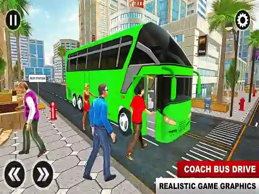 Jwèt Euro Coach Bus City Extreme Driver sou entènèt