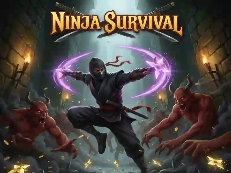 Jwèt Ninja Survival sou entènèt