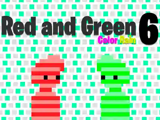 Jwèt Red and Green 6 Color Rain sou entènèt